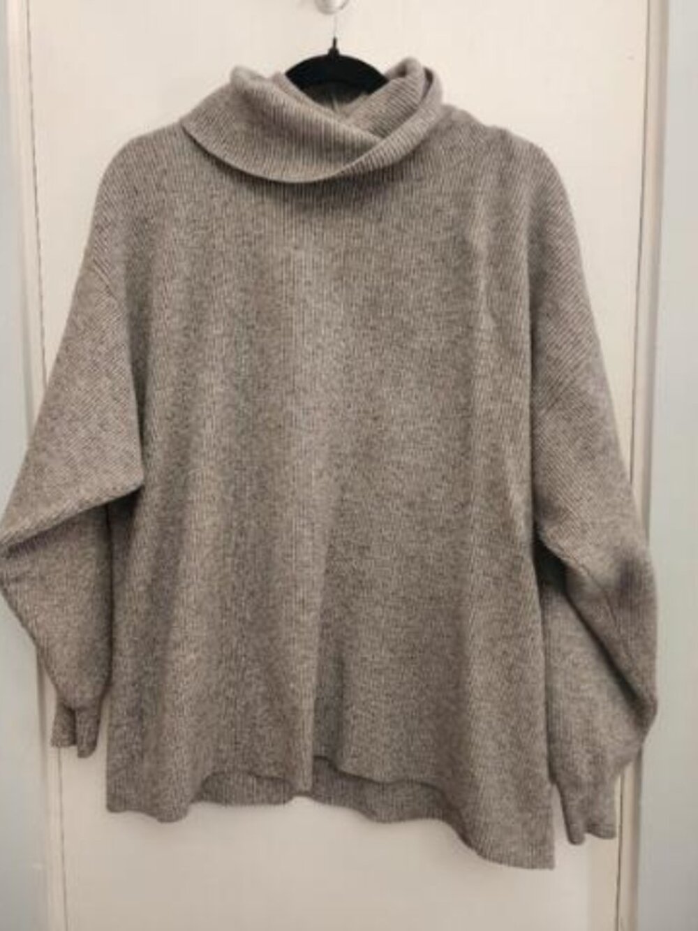 Free People Gray Cowl Neck Sweater Oversized Knit